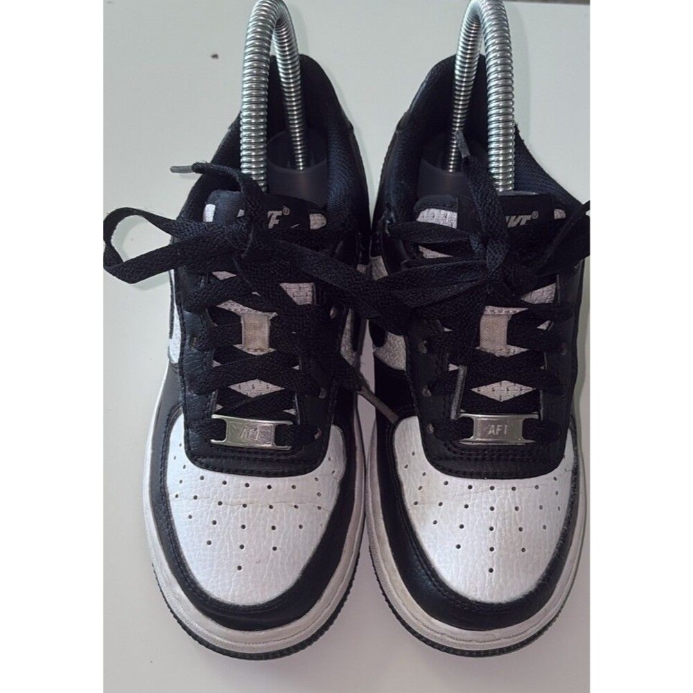Nike Air Force 1 Tuxedo Youth Big Kids Black White 2024 Size 2Y Unisex Sneakers